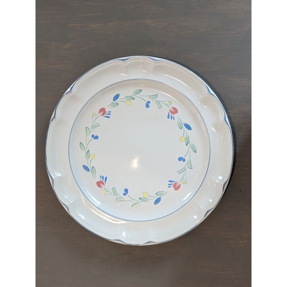 1. Floral Expressions Stoneware 12-Piece Set, Service for 4 (Set 1 of 2)